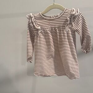 Quincy Mae Striped Long Sleeve Kids dress